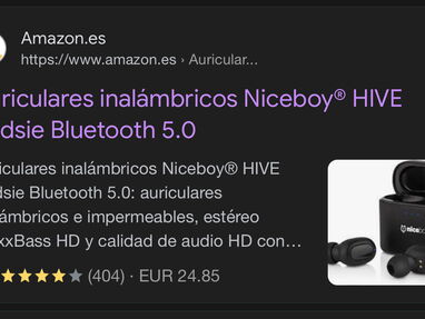 New! Audífonos inalámbricos Niceboy® HIVE Podsie Bluetooth, Carga USB-C, MaxxBass HD, micrófono, agua resistentes. - Img main-image