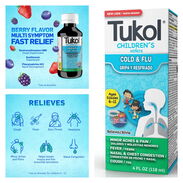 Tukol para Gripe y Resfriado de Niños de 6 a 11 años 4oz - Img 45502625