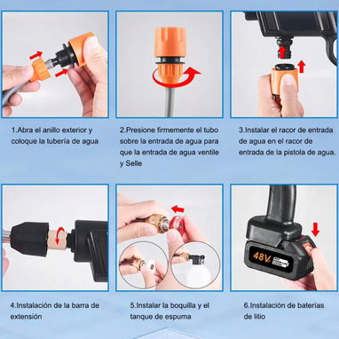 Hidrolavadora portatil 48 volt - Img 122964865