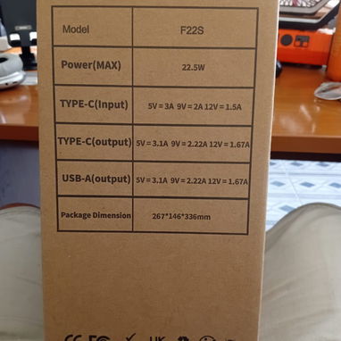 Ventilador recargable F22S/40000mAh - 5/6