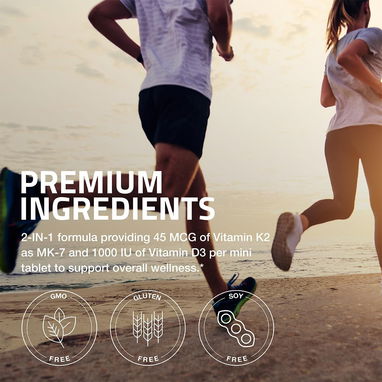 Vitamina K2 + D3 (45mcg/1000IU) (Bronson · 180 comprimidos) - 5/5