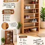 🍬Zapatera de madera 8 niveles/40 usd🍬 - Img 58339801