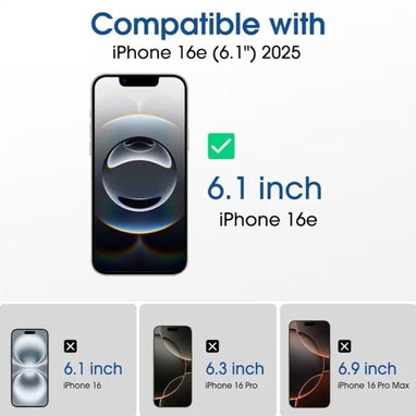 ☎️53544655 🛵 Entrega Disponible ⭐Auto-Alignment OneTouch para iPhone 17e / iPhone 16e (2+2 Pack) ⭐ - Img 123838085