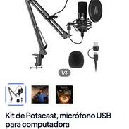 Kit de Postcast(Micrófono) - Img 57966376