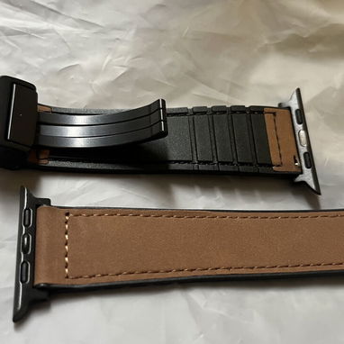 Correa, pulsera de cuero para reloj inteligente, APPLE WATCH, ULTRA, serie,7,8,9,10.Medida 42/44/45/49 mm.S10- 46 mm - Img 121844843