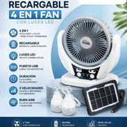 Ventilador recargable con panel solar - Img 56532157