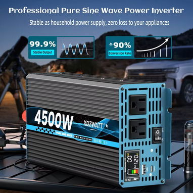 XDZWATT Inverter de onda pura 2200W Continuos 4500W pico 12v a 120v 60hz - Img 114141122