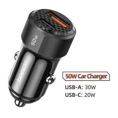 🚗 SOLO POR 5 USD 🚗 CARGADOR PARA COCHE 50W USB AL+ USB TIPO C. MENSAJERÍA CON FACTURA Y GARANTÍA. TLF 54833699 - Img 112373807
