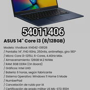 !!! Laptop ASUS 14" Core i3 (8/128GB) Nueva en caja/Modelo: VivoBook X1404Z-I38128!!! - Img 45631700