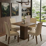 Mesa de comedor con 4 sillas - Img 58315730