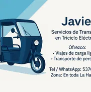 Disponible triciclo para mover su mercancía o su familia en toda La Habana...precios módicos - Img 49912019