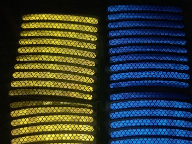 Tiras lumínicas reflectoras de luz para embellecer las motos 4 x1 precio(azul , amarillo dorado) - Img main-image