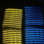 Tiras lumínicas reflectoras de luz para embellecer las motos 4 x1 precio(azul , amarillo dorado) - Img 45490627