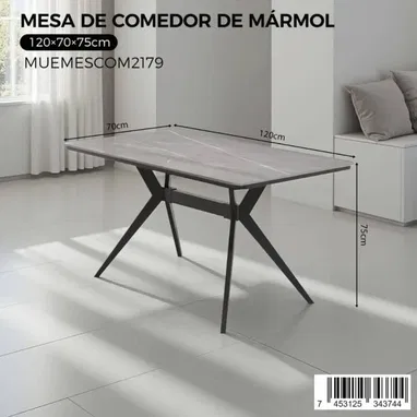 Mesa de madera plegables y de comedor de marmol - 2/2