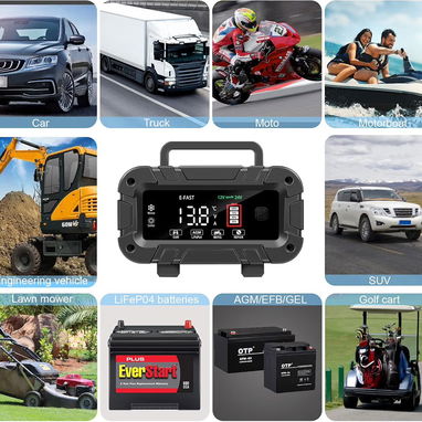 Cargador de baterías E-Fast 12/24V 20/10A - 9/9