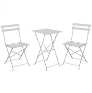 Set de Mesa 48 x 38 x 71cm y Sillas Plegables de Metal 41 x 46 x 79cm. - Img 47818136