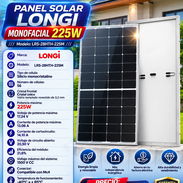 ☀️ LONGI ☀️ PANEL SOLAR MONOFACIAL LONGI 225W. MENSAJERÍA CON FACTURA Y GARANTÍA. 📲 54833699 - Img 56945961