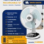 Ventilador recargable marca Eko - Img 55757570