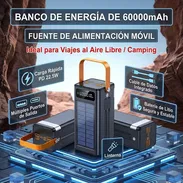 Cargador portátil con panel solar de 60000mAh - Img 56984199