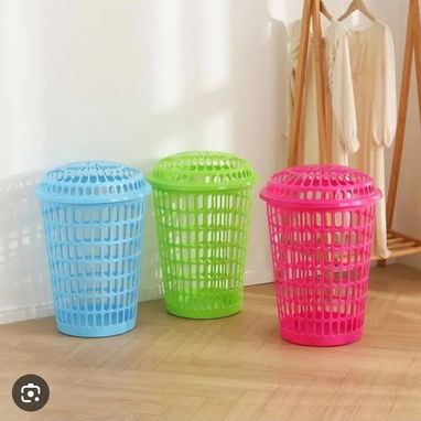 Cesto grande Plastico con Tapa para Ropa - 2/2