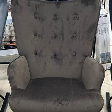 🔖Elegante mecedora de diseño moderno con acabado en terciopelo - Img 122805969