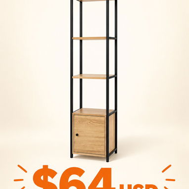 Muebles y Estantes Modernos MDF / Metal - 3/9