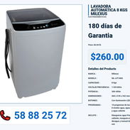 LAVADORA AUTOMÁTICA 8 KGS MILEXUS VPT-0215 - Img 55992539