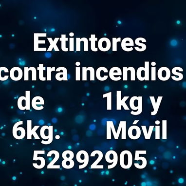 Extintores contra incendios de 1kg  y 6kg - 2/4