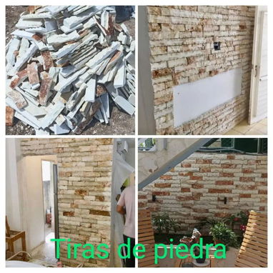 Se venden variados enchapes de pared Tirillas de piedra,losas de jaimanita, recorteria laja y jaimanitas buenos precios - 7/10