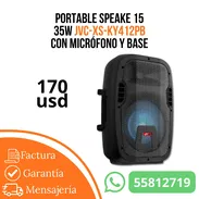 Bocina 15" 35W con micrófono y base - Img 55627832