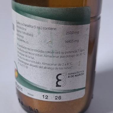 Amoxicilina 250 polvo para suspensión oral - Img 122984068