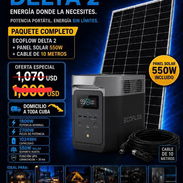 Ecoflow delta 2 con panel de 540 w en 1060 usd. Domicilio gratis en Santa Clara - Img 57696480