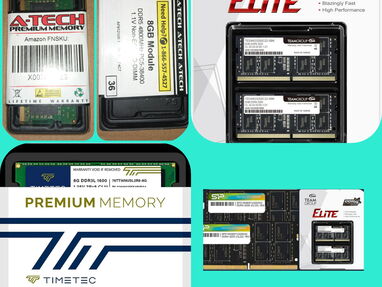 52674927= MEMORIAS RAM DDR3 4GB  y 8GB / DDR4  4GB  8GB y 16GB pc y laptop. DDR5 8GB  LAPTOPS.. - Img main-image-43291674