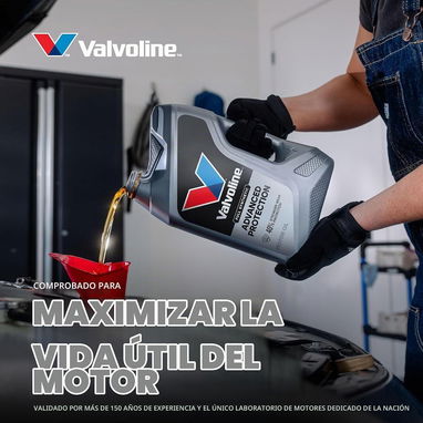 Aceite sintético avanzado SAE 10W-30 para motor Valvoline y Mobil 1,  1 cuarto de galón - 3/9