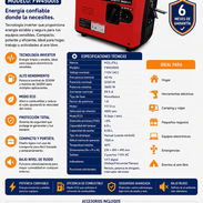 GENERADOR INVERTER PORTÁTIL/ PLANTA ELÉCTRICA - Img 56358036