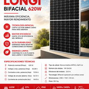Panel Solar LONGi Bifacial 620W Monocristalino | Alta Eficiencia 23% | Nuevo - Img 56364316