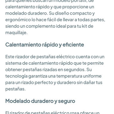 Rizador de pestañas eléctrico 🌐 - 5/6
