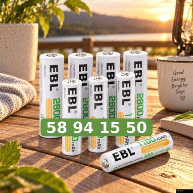 Pilas Recargables AAA EBL - 3/3