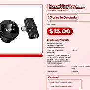 Hoco – Micrófono Inalámbrico L21 Charm . - Img 57564023