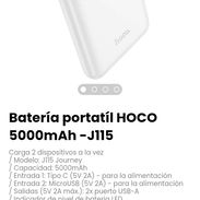 Batería portatíl HOCO 5000mAh -J115. Modelo: J115 Journey - Img 55363561