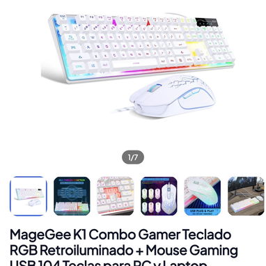 Combo gamer teclado mouse audífonos - Img 127599840