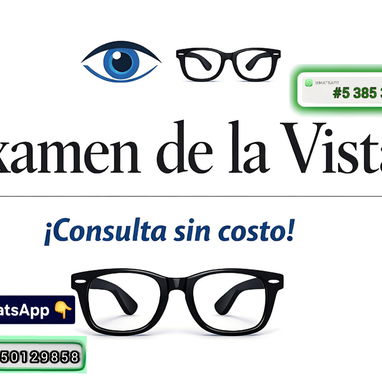 ¡Examen Visual Profesional + Lentes de Contacto y Espejuelos a Buen Precio! - Img 120809669