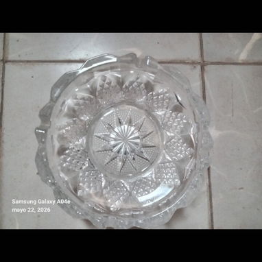 Cenicero grande de cristal tallado - 2/3