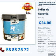 PINTURA MATE M-2 MACY COLOR BLANCO VPT-0280 - Img 55992949