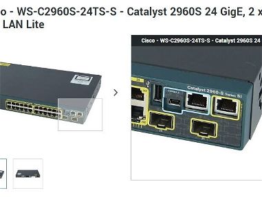 Se vende switch Cisco Catalyst 2960S 24pto GB - Img main-image-45678857