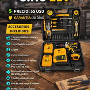 KIT DE TALADRO INALÁMBRICO S.P.C 21V ⚡🛠️ - Img 56154407