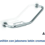 Agarradera / Pasamanos de Pared para Baño con Jabonera - ¡NUEVA! - Img 56858952