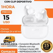 Audífonos Inalámbricos con clip deportivo 1HORA. - Img 57735352