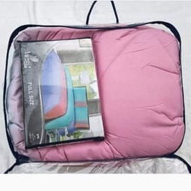 Edredón con juego de sabana (camero) 💰 40 USD. Set completo que incluye 5 piezas para vestir la cama con elegancia - 3/4