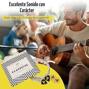 4 tipos de cuerdas de naylon de excelente calidad para guitarras clasicas. - Img 126483549